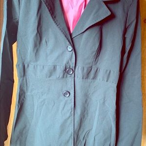 Black overcoat